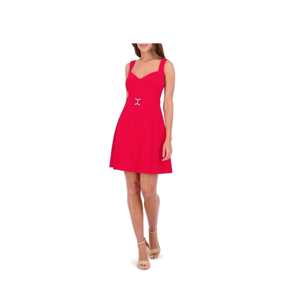 New Kensie Sweetheart Neck Scuba Crepe Minidress Size 0